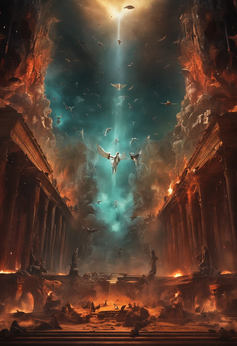 The Last Judgement in the style of British artist John Martin