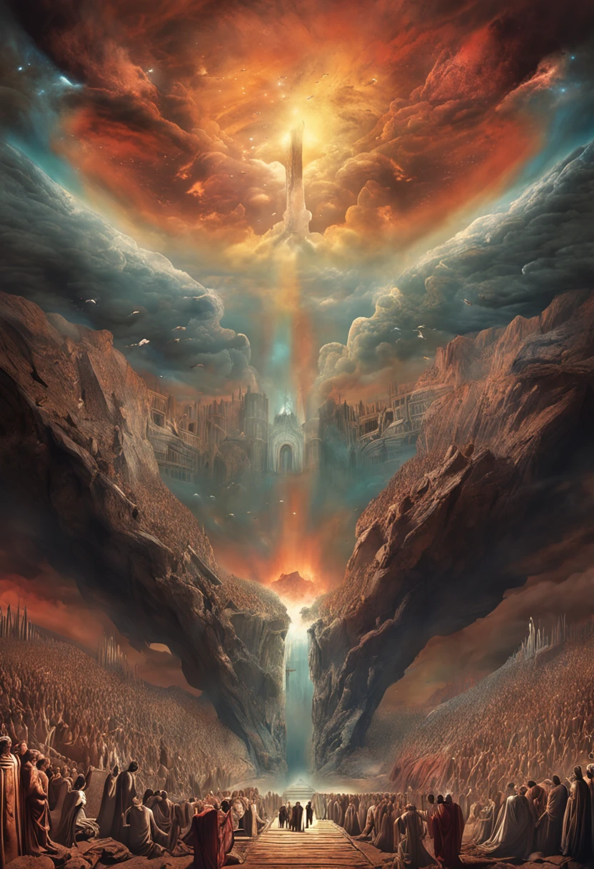 "The Last Judgement artwork inspired by the dramatic style of British artist John Martin."