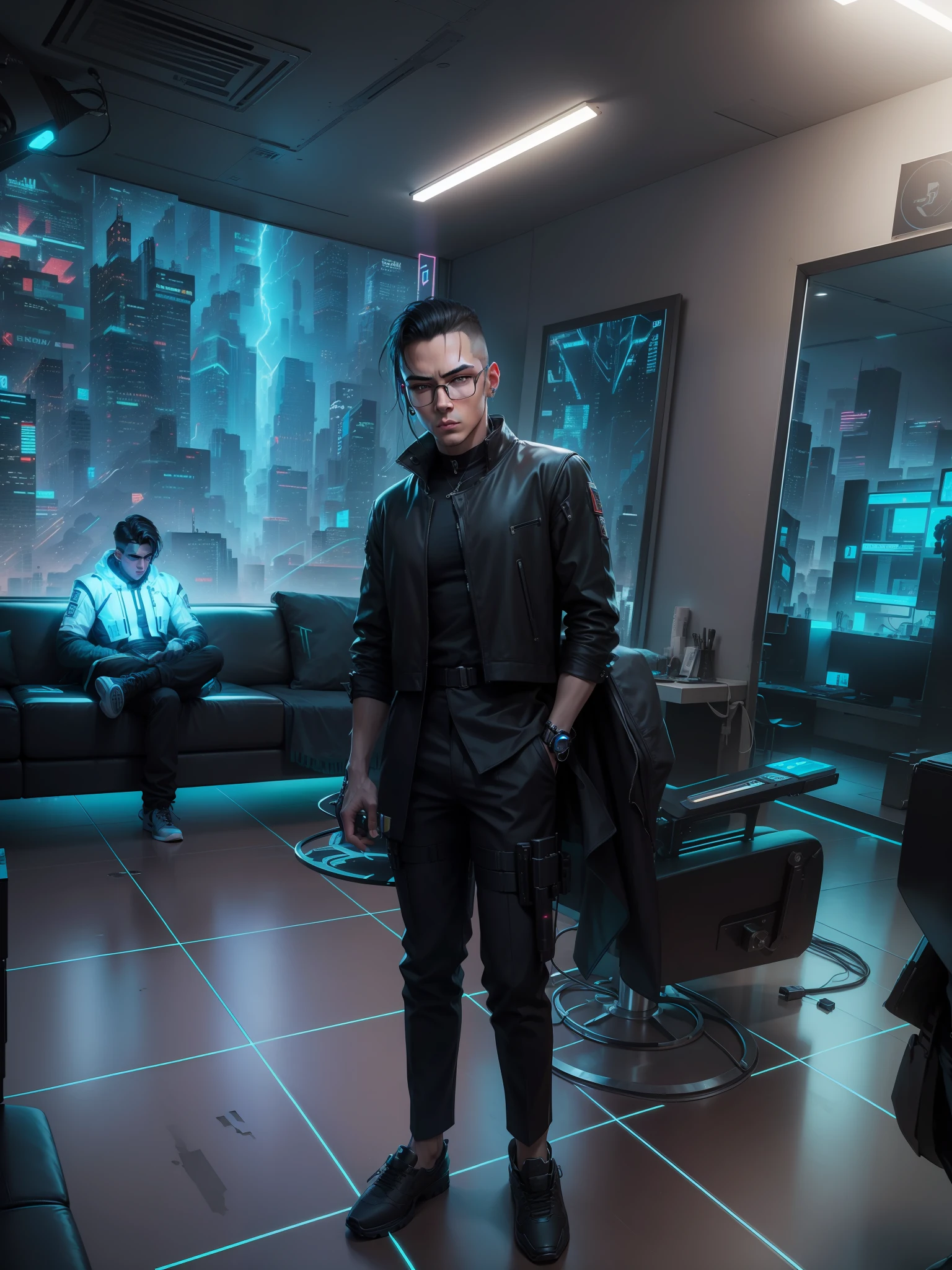 Change background. cyberpunk handsome boy realist face 8k Ultra realestate cyber crime realistic photos
