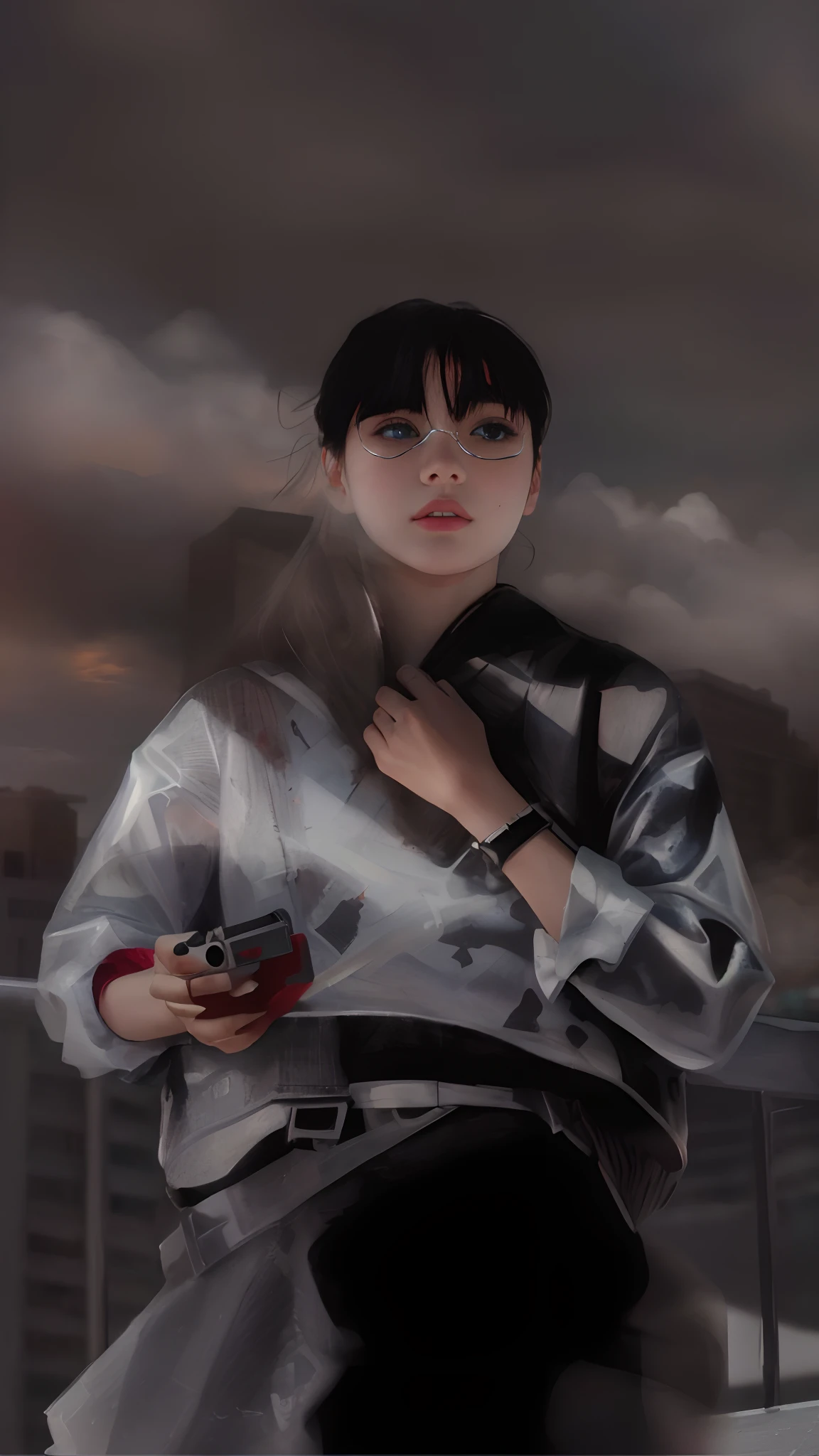 (1girl:1.3), Solo, (((Very detailed face)))), ((Very detailed eyes and face)))), Beautiful detail eyes, Body parts__, Official art, Unified 8k wallpaper, Super detailed, beautiful and beautiful, beautiful, masterpiece, best quality, original, masterpiece, super fine photo, best quality, super high resolution, realistic realism, sunlight, full body portrait, amazing beauty, dynamic pose, delicate face, vibrant eyes, (from the front), She wears Spider-Man suit, red and black color scheme, spider, very detailed city roof background, rooftop, overlooking the city, detailed face, detailed complex busy background, messy, gorgeous, milky white, highly detailed skin, realistic skin details, visible pores, clear focus, volumetric fog, 8k uhd, DSLR, high quality, film grain, fair skin, photo realism, lomography, futuristic dystopian megalopolis, translucent