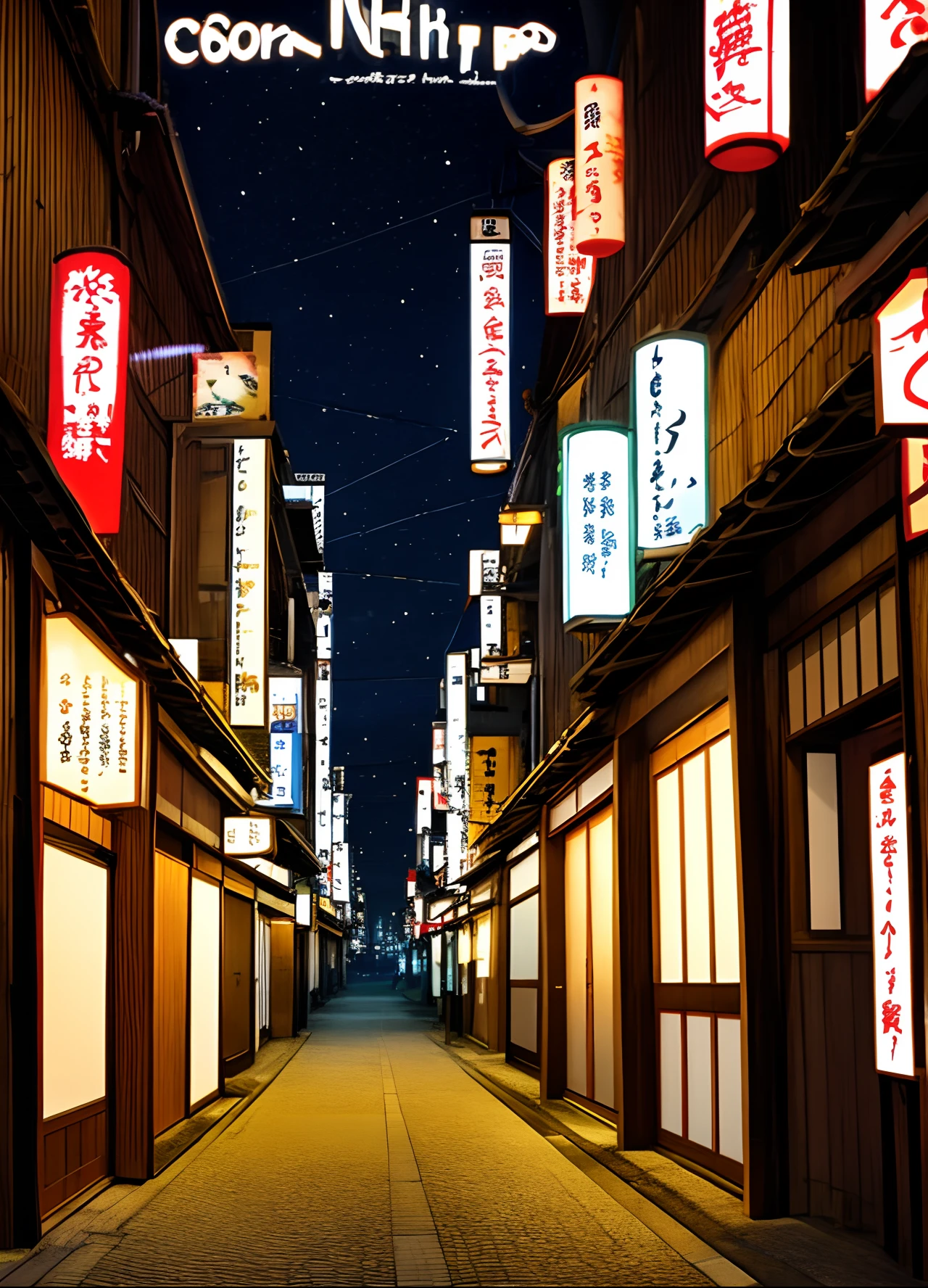 crie uma estampa de cor solida, cor branco,cor unica, japanese, night in Japan, noturno, estilo anime, piscicodelico, sharped image