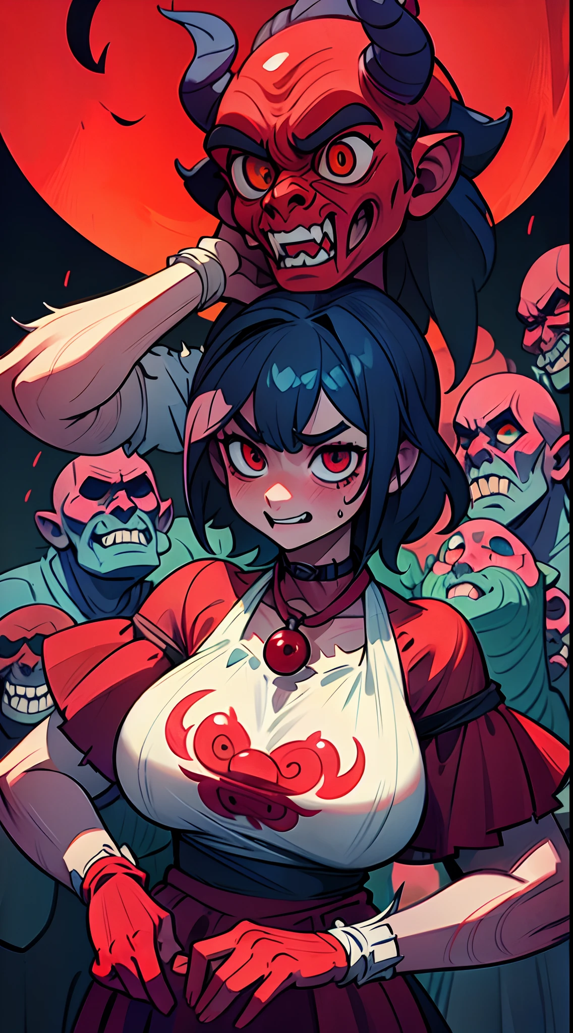 (best quality,4k,8k,highres,masterpiece:1.2),ultra-detailed,(realistic,photorealistic,photo-realistic:1.37),female,dead by daylight,killer,wearing scary mask,sexy,[murderous,ominous] gaze,dark atmosphere,[suspenseful,terrifying] environment,dimly lit,sharp contrast,dark shadows,distorted shapes,[haunting, eerie] background,unseen lurking presence,creepy [facial expression,smile],blood splatters,spooky [lighting, ambiance],intense focus on the killer,vengeful spirit,[menacing,sharp-edged] weapons,emotionless figure,bloody costume,[sinister,mysterious] aura,macabre theme,gruesome details,nightmarish aesthetic,wicked intentions,nighttime setting,life-like realism,horror flick vibes,night owl vibes,deathly surroundings