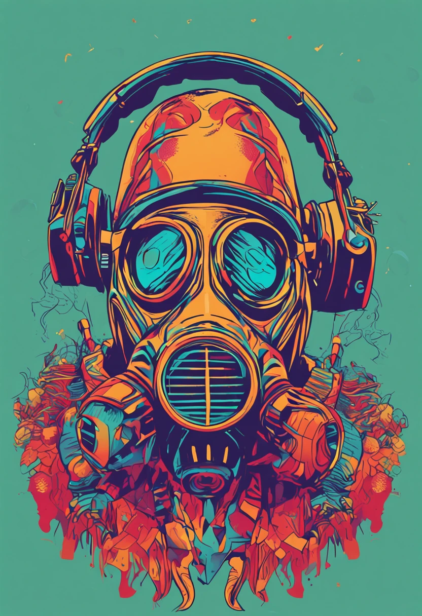 In the middle of this colorful and dynamic atmosphere, I noticed a boy who was playing with colors in a stunning way. He was wearing a gas mask, mais pas n'importe lequel : a gas mask with a dynamic 4K animated style.
The mask was incredibly detailed, avec des lignes nettes et des couleurs vives qui semblaient prendre vie. The patterns that adorned the mask were a mixture of geometric shapes and fantastic elements., creating a unique and captivating aesthetic.
The colors used were vibrant and bold, ranging from vibrant hues of electric blue to warm shades of flamboyant red. Each color was carefully chosen to create a striking contrast and highlight the details of the mask.
The Boy, meanwhile, was a true artist of color. He used brushes and markers to add finishing touches to his mask, creating gradient effects and shadows that gave an impression of depth and movement.
The whole stage was lively and dynamic, as if the gas mask itself was breathing. The colors seemed to blend and mix hypnotically., creating a captivating visual experience.
It was a breathtaking sight, A true explosion of color and creativity. This boy, with its dynamic 4K animated style gas mask, was a true artist who had managed to transform a protective accessory into a living work of art.