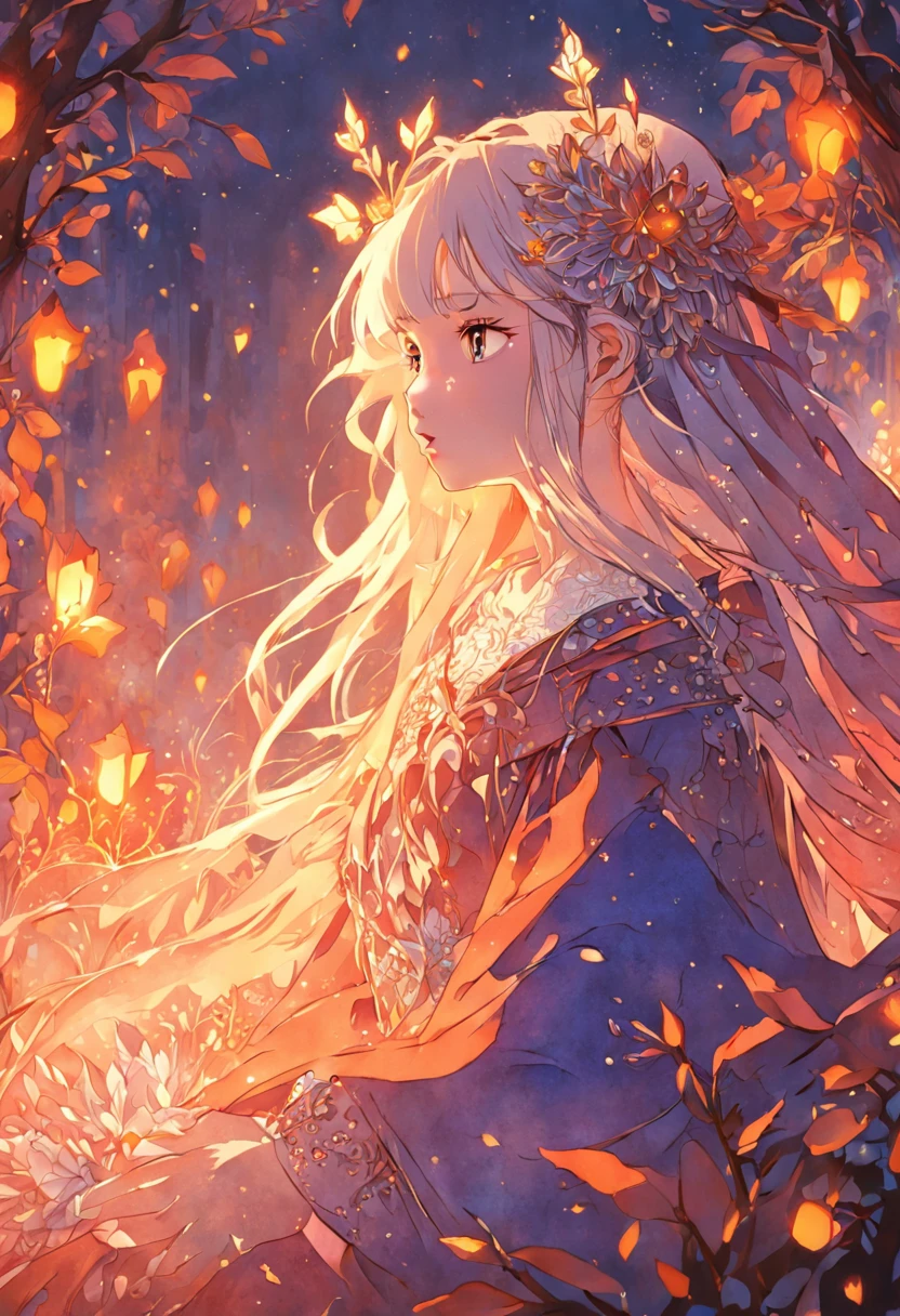 (((tmasterpiece))), beste-Qualit, Ultra-detailed illustration, representing a traditional Russian fairy tale "Vasilisa is beautiful".