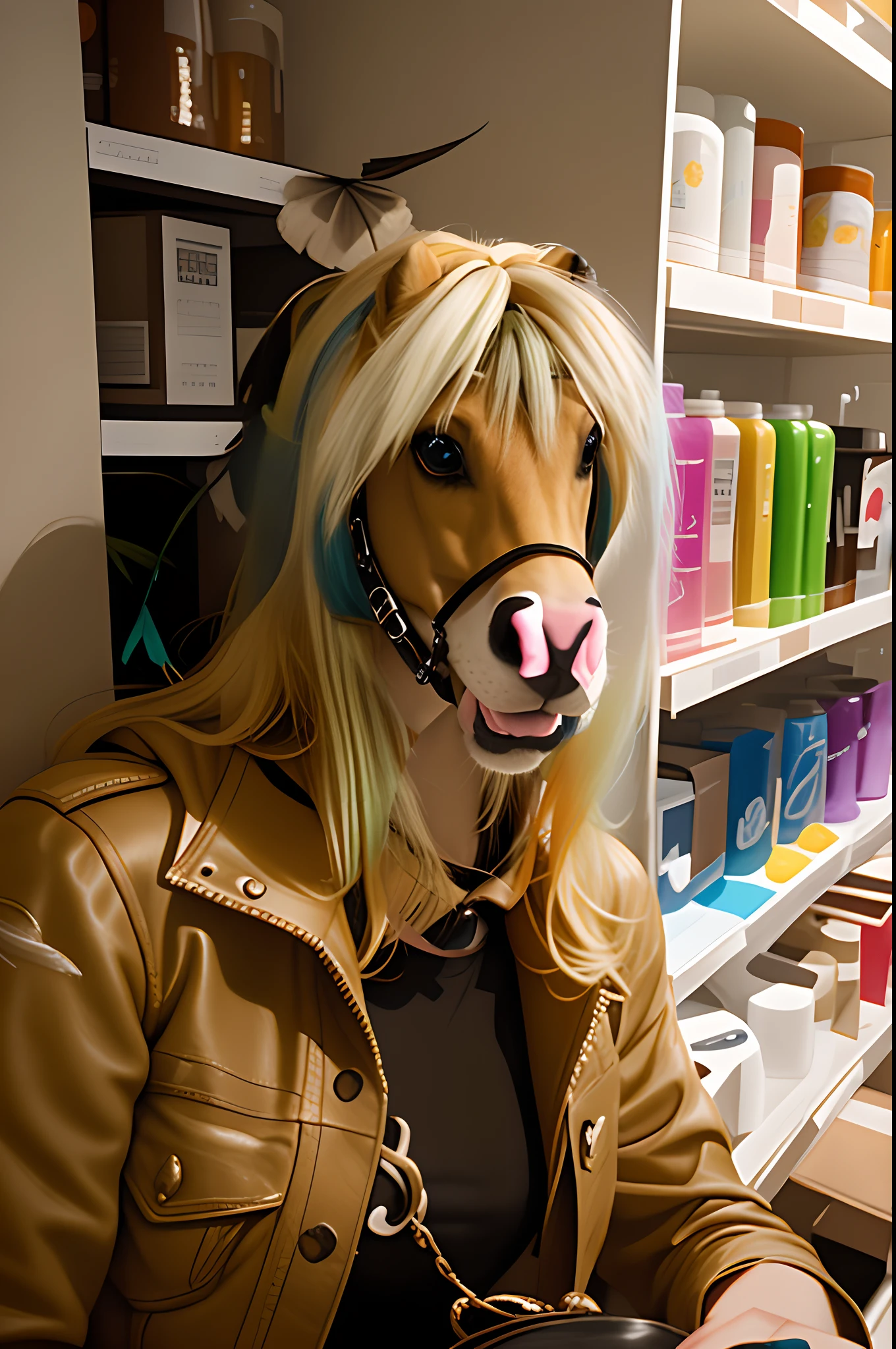 "Funny pony horse from the cartoon"