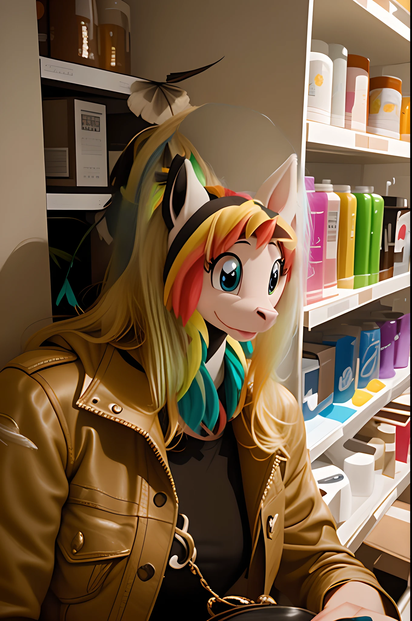 "Funny pony horse from the cartoon"