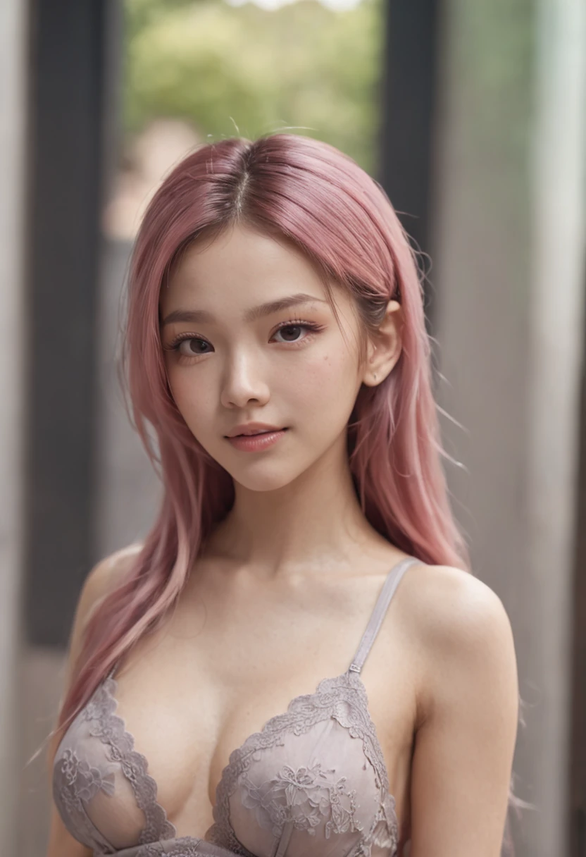 1girll,full bodyesbian,Lace bra,denim pant,grinning smile,exteriors,outside, Old castle,Chinese ancient city,the street,(Short stature 1.5, ), (((Looming pubic hair))), Upper row teeth, (Very lip gloss.), Many eyelashes, Cute eyes, HighestQuali, Wide light, natural color, (Rainbow hair), (Perfect body 1.3), (Small breasts 1.3), (Round face 1.5), choker necklace, earring, ring, high resolution, (Realisticity:1.4), Original photo,, pony tails, Cinematic lighting,8K,RAW photo,Best quality,Masterpiece,(Realistic,photo-realistic:1.4),Extremely delicate and beautiful girl}, 8K wallpaper, Best quality, Masterpiece,Best quality,offcial art,Undress panties pull