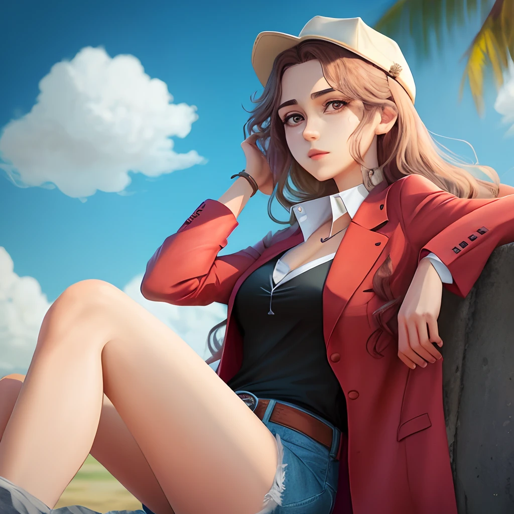 Crie um personagem feminino no estilo anime