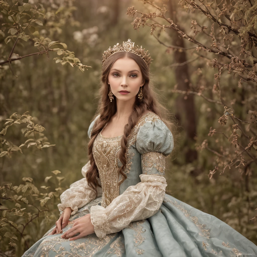 "Interpretation of the traditional Russian fairy tale 'Vasilisa is beautiful' with incredible detail and quality"