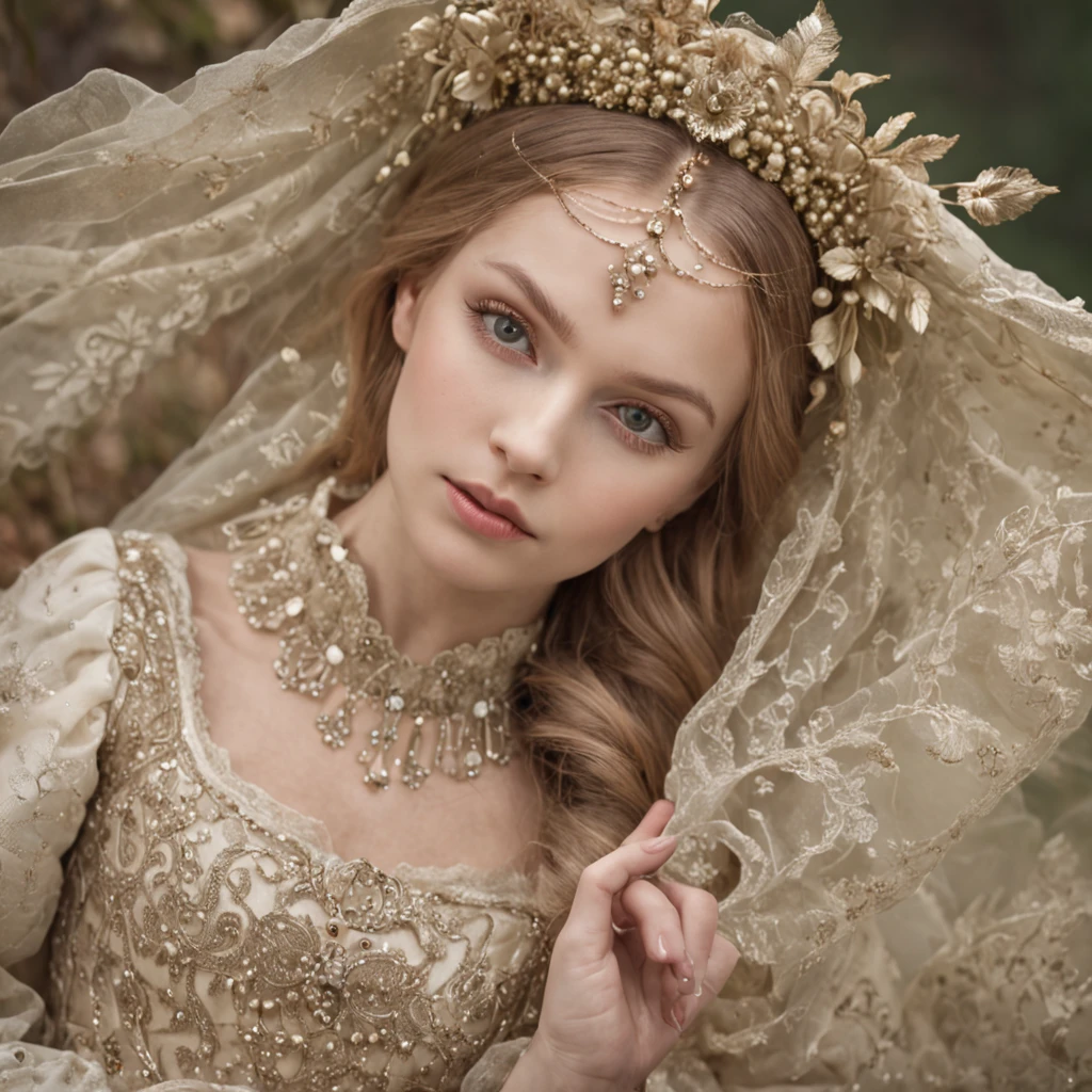 "Interpretation of the traditional Russian fairy tale 'Vasilisa is beautiful' with incredible detail and quality"