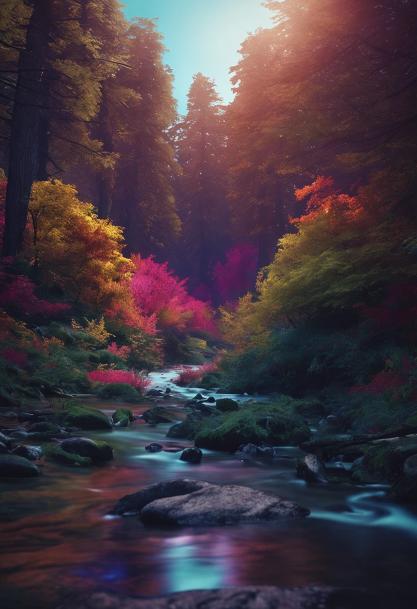 a peaceful forest