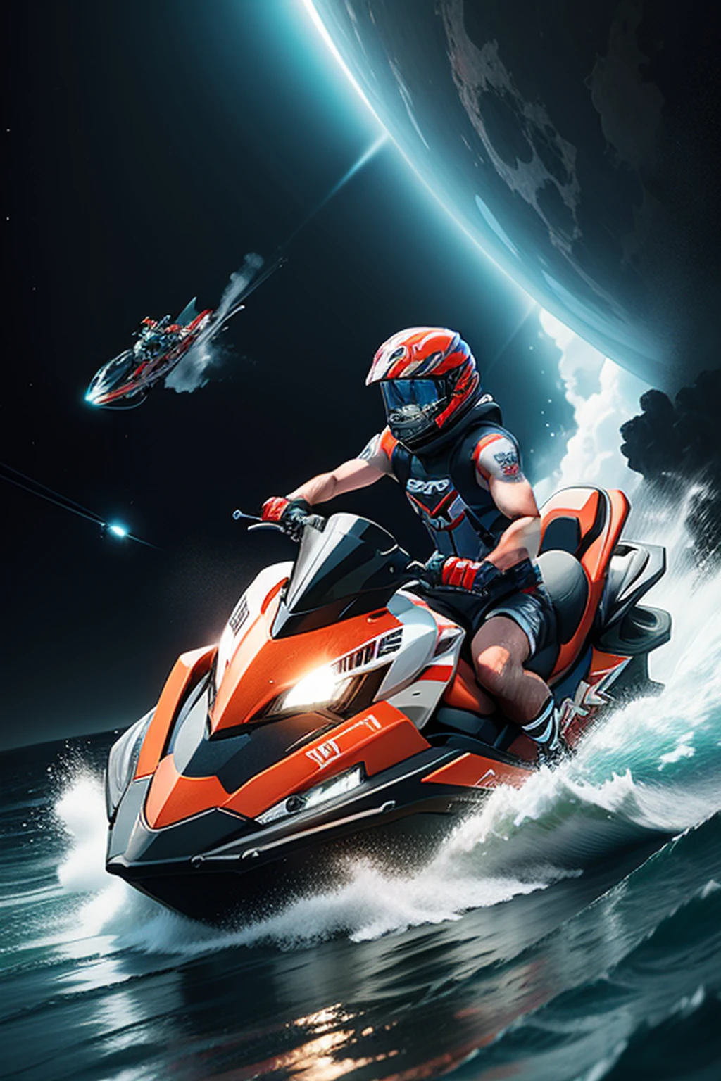 jetski in space