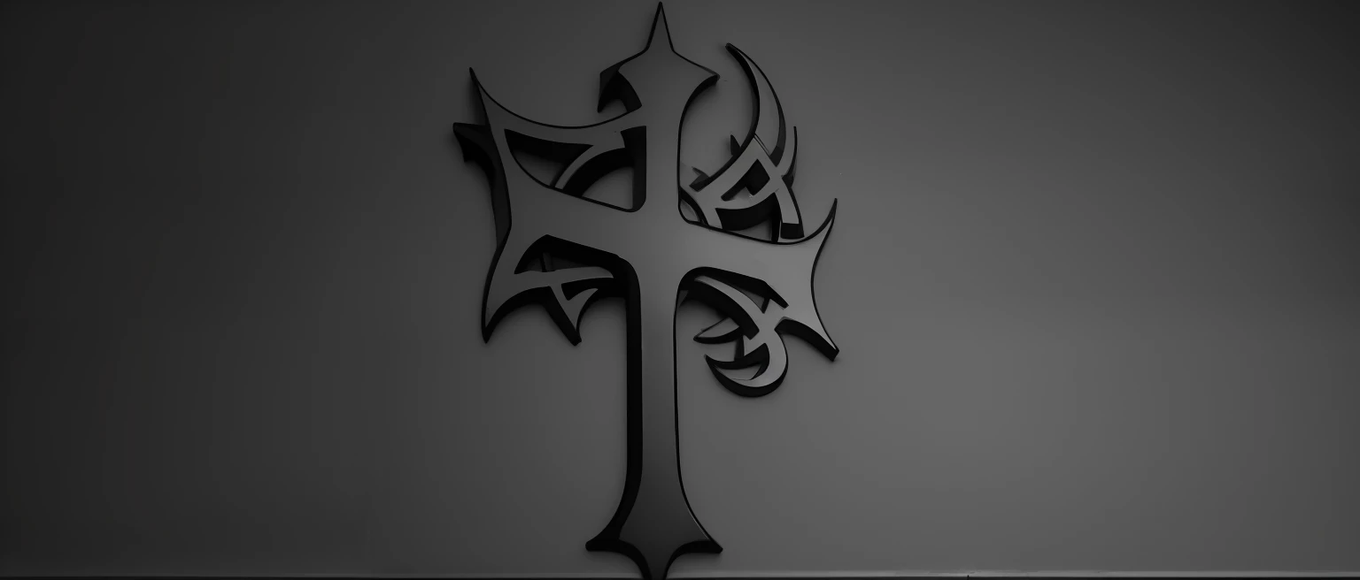 a closeup of a cross with a dragon on it, logotipo da banda de black metal, logotipos de metal preto, leviathan cross, simbolismo ortodoxo diesel punk, cruz, ancient symbol behind it, symbol for the word ersatz, inspired by Kōno Michisei, Santa Cruz, Ankh Symbol, design de tatuagem conceitual, ankh