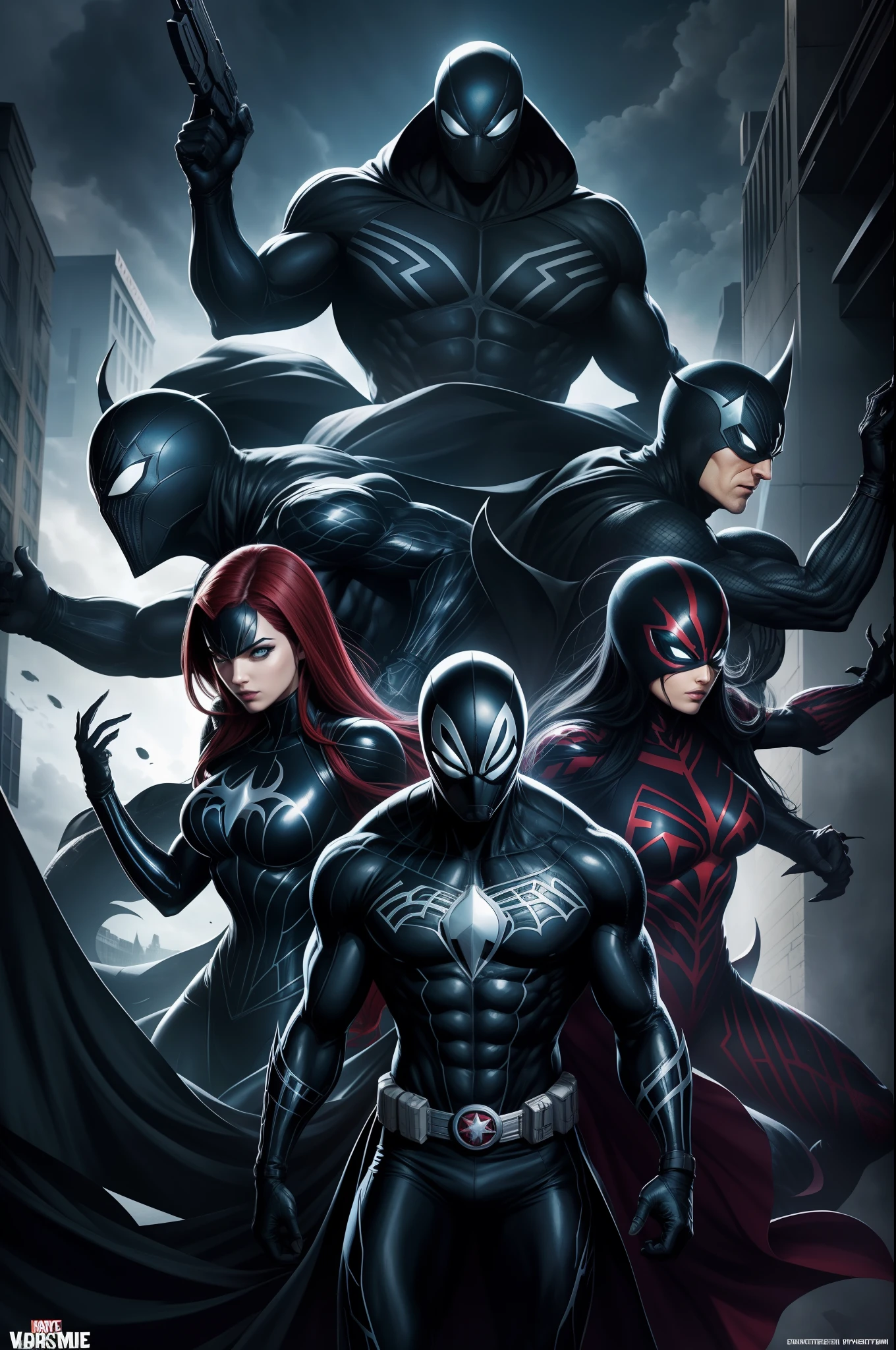 Dc Squad in symbiote Form