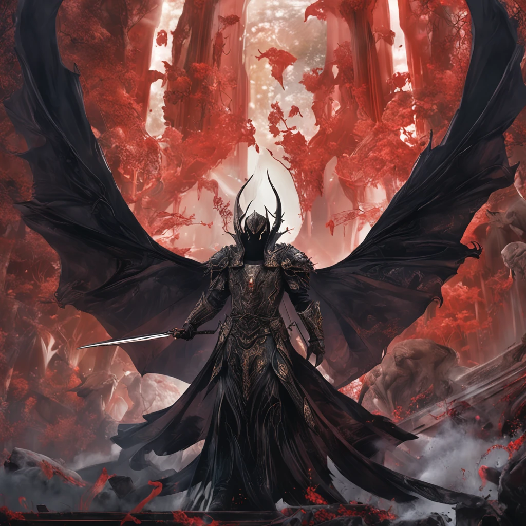 Best quality, Masterpiece, 超高分辨率, (photograph realistic:1.4), surrealism, Dream-like,fusionart, Shadowdancer, shadow magic, darkness control, stealth, shadowstep, umbral spells, hidden blade, black knight, vampire