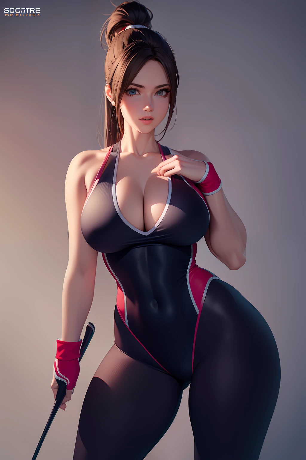 8K, Super detail, ccurate, Best quality, Masterpiece, Super detail, High details, High quality, Best quality, A high resolution ，1girll，medium boob，tight gymsuit，Girls play golf