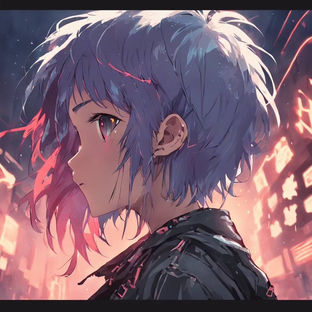 punk girl in style of NFT