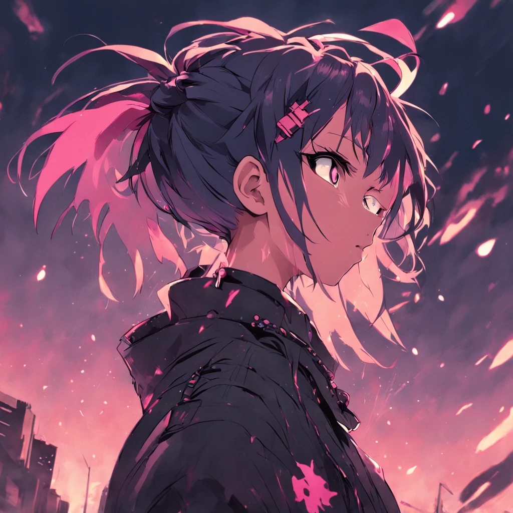 punk girl in style of NFT