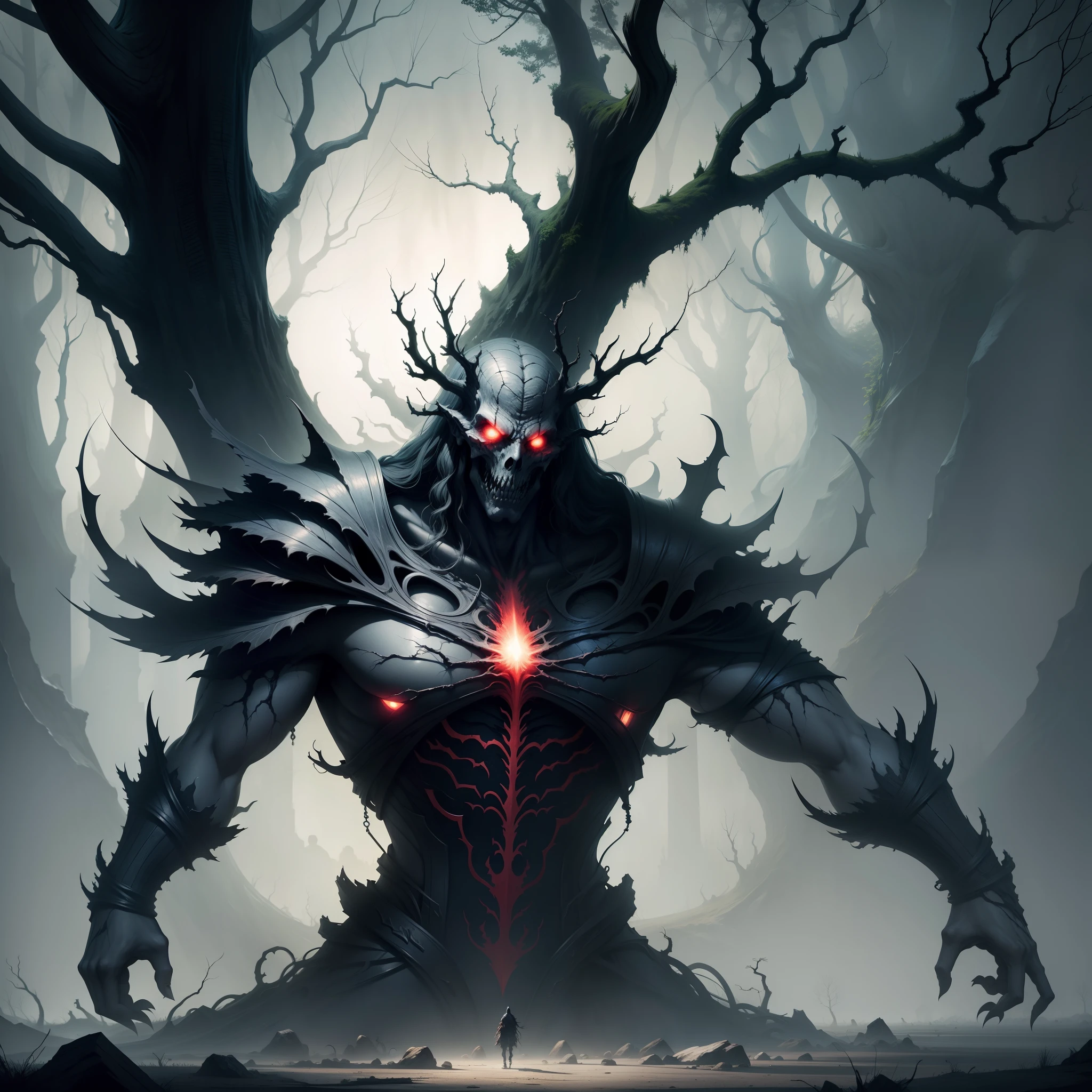 scary tree concept art fantasy