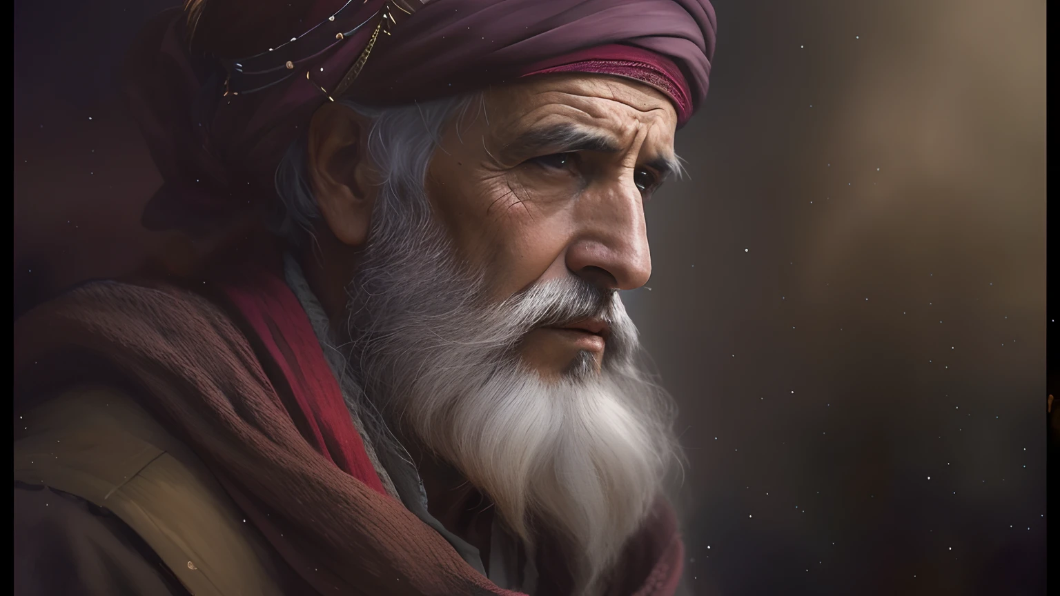 OLD MAN TURBAN ON HEAD PHOTO dark: realistic epic, soft cinematic portrait, adobe lightroom, photo lab, highly detailed, faded, (neutral colors: 1.2), (hdr: 1.4), (soft colors:1.2), hyperdetailed, (artstation:1.4), cinematic, warm lights, dramatic light, (intricate details:1.1), complex background, (rutkowski:0.66), (green and red:0.4)
