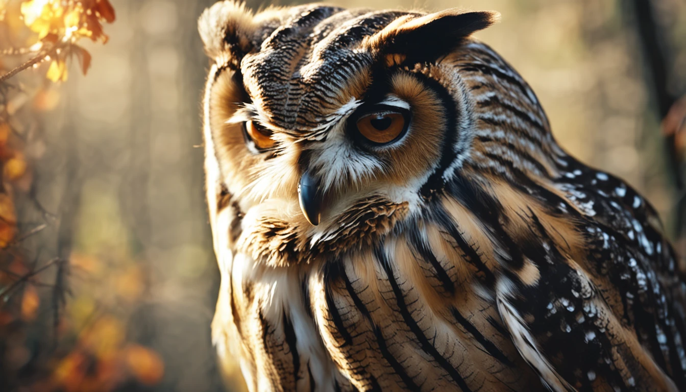 Owl and other Animals rebuilding the forest after the storm better quality, master part, ultrahigh-resolution, (fotografia realista:1.4), Surrealismo,