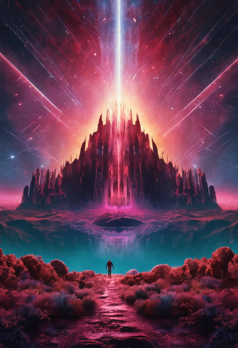 Beautiful Cosmic Landscape,centred,symmetry,painted,intricate,volumetric lighting,beautiful,rich deep colours,masterpiece,sharp focus,ultra detailed,in style of Dan Mumford and Marc Simonetti,astrophotography