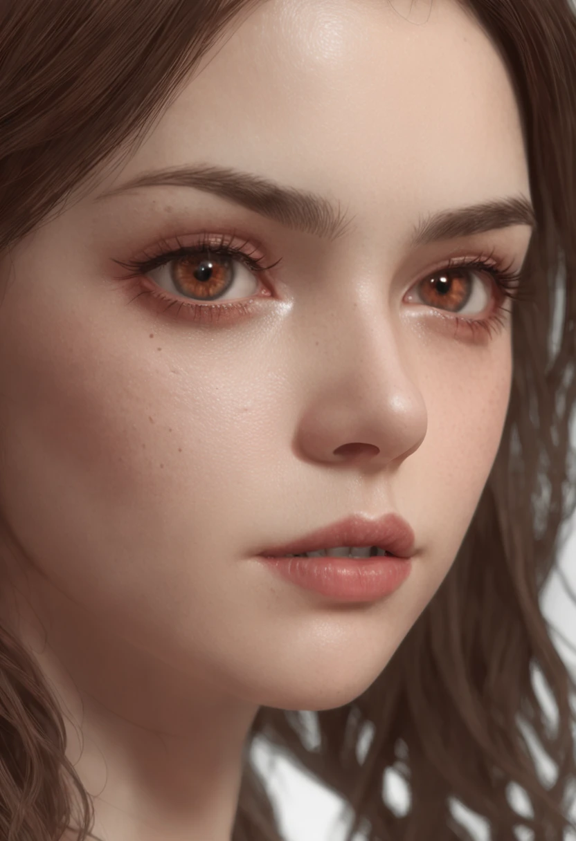Havia uma mulher sentada em uma mesa de computador，olhando para o computador，vista para baixo，vista para baixo，4/3 faces laterais，Face lateral segurando uma faca , muito sangue  estilo de arte realista, Digital anime illustration, arte de anime realista, estilo de arte fotorrealista, arte de anime digital, Estilo anime 3D realista, realismo estilo de arte, pintura digital dos desenhos animados, Estudante realista, digital character illustration, estilo realismo anime, menina anime jovem realista, arte de pintura digital dos desenhos animados, digital manga art
