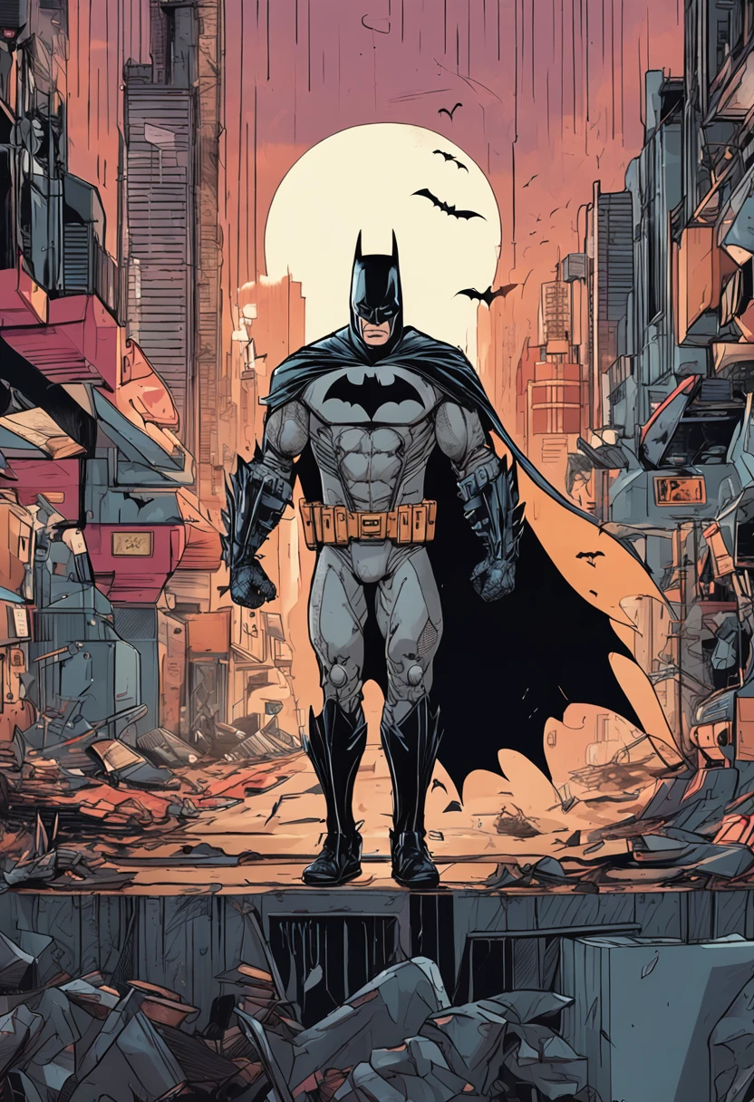foto batman com uma armadura  altamente detalhada, obra de arte, hi-tech, blender