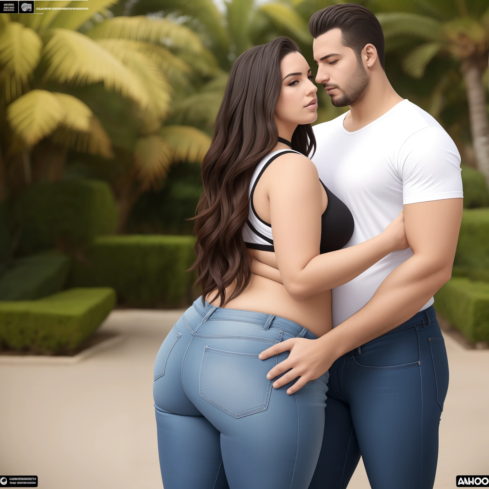 Paola oliveira  loira alta grande em legging branca apertada e um homem em uma camisa, Angela White, plus size, assunto completo em tiro, plus size, assunto completo, largest haunches ever, foto promocional, thicc, Foto de capa, Figura completa hiper-realista, incrivelmente realista, cartaz de figura completa, Realmente realista, tamanho real, imagem realista verdadeira, thick thieves