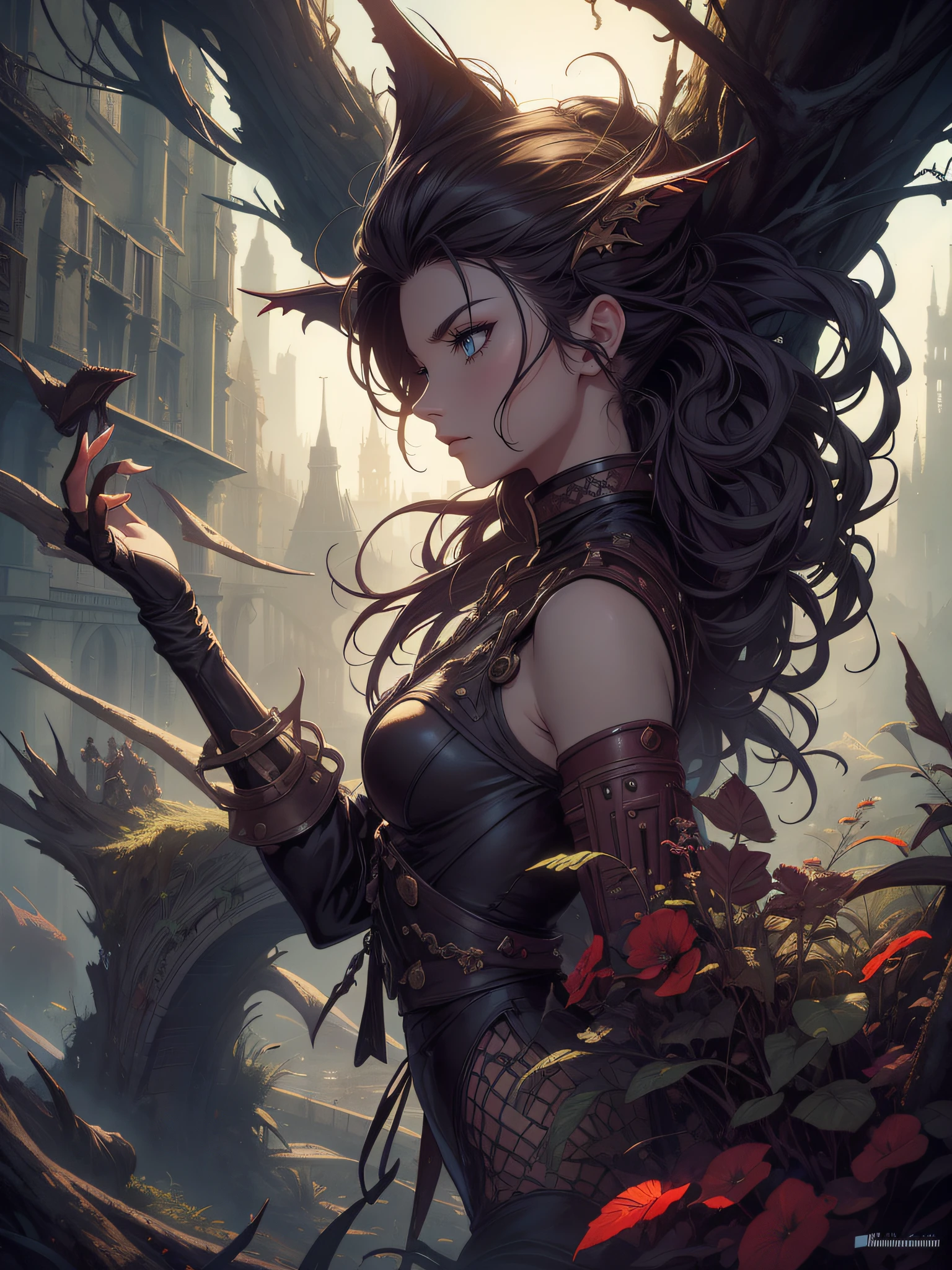 black, detailed