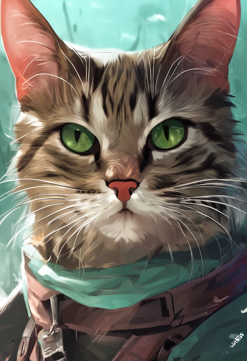1gato, gato com pelagem preta, olhos verdes, Gato Anime, comportamento de ataque, ears back, fundo branco, arte digital detalhada bonito, Gato Anime Realista, Gato. Pintura digital, Pintura digital altamente detalhada, visual anime gato bonito, arte de anime digital detalhada, Digital illustration style, arte vetorial altamente detalhada, Pintura digital altamente detalhada, Non-Pixiv digital art, Detalhe do gato, (best quality: 1.0), (Ultra high resolution: 1.0)
