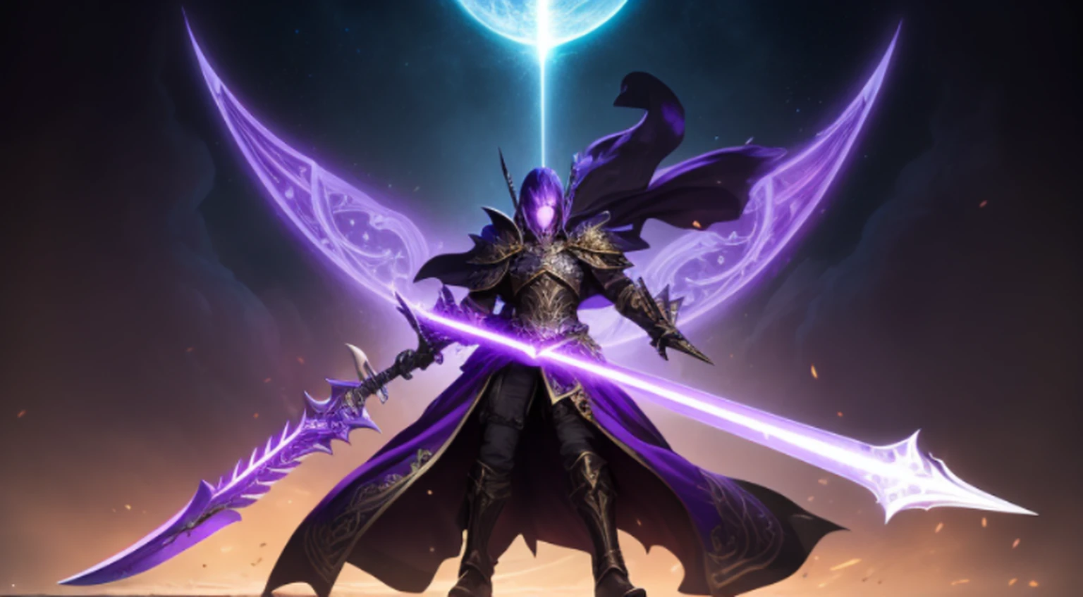 a closeup of a purple sword with a black handle with lights around it, war blade weapon, intricate fantasy spear, fantasy blade, arma de fantasia, huge oversized sword, Espada irregular, espada grande, espada enorme, espada de fantasia, style of ghost blade, armored sword blade, equipe draconiana, Lance realista, arte da arma do RPG de fantasia, epic fantasy weapon art, , fotografia, icone de jogo, icone profissional,(obra prima)(Ultra realista),(Ultra Dealhado),(melhor qualidade),(Ultra Detalhado),(simetria perfeita:1.3)