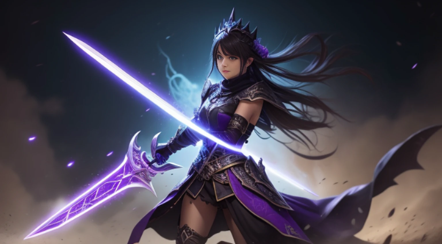 a closeup of a purple sword with a black handle with lights around it, war blade weapon, intricate fantasy spear, fantasy blade, arma de fantasia, huge oversized sword, Espada irregular, espada grande, espada enorme, espada de fantasia, style of ghost blade, armored sword blade, equipe draconiana, Lance realista, arte da arma do RPG de fantasia, epic fantasy weapon art, , fotografia, icone de jogo, icone profissional,(obra prima)(Ultra realista),(Ultra Dealhado),(melhor qualidade),(Ultra Detalhado),(simetria perfeita:1.3)