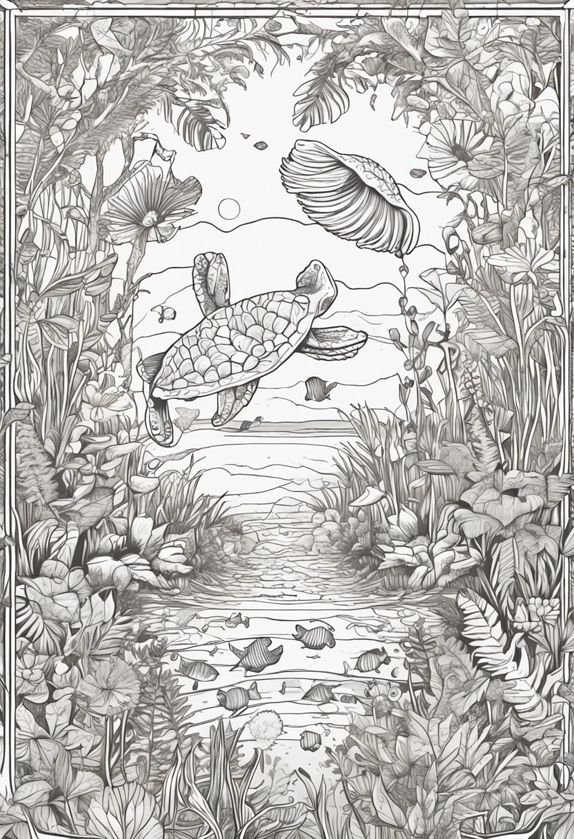 Magic Forest": Draw a charming scene of a magical forest, full of mystical creatures and lush plants. Use vibrant colors to bring your creation to life.
"Underwater World": Create a coloring book with various sea creatures. Desenhe peixes coloridos, Corals and even mermaids swimming in the depths of the ocean.
"Enchanted Garden": Imagine a garden full of exotic flowers and adorable animals. Draw birds, borboletas e muitas flores para colorir. Let your imagination fly!
"Space Travel": Take your readers on an intergalactic journey! Desenhe planetas, estrelas e naves espaciais. Use bright colors and create a universe full of mystery and fun.
"Feast of the Animals": Desenhe uma festa animada com todos os tipos de animais. Let the imagination flow and create fun scenes with dancing lions, monkeys playing music and elephants juggling. Bring characters to life with vibrant colors!