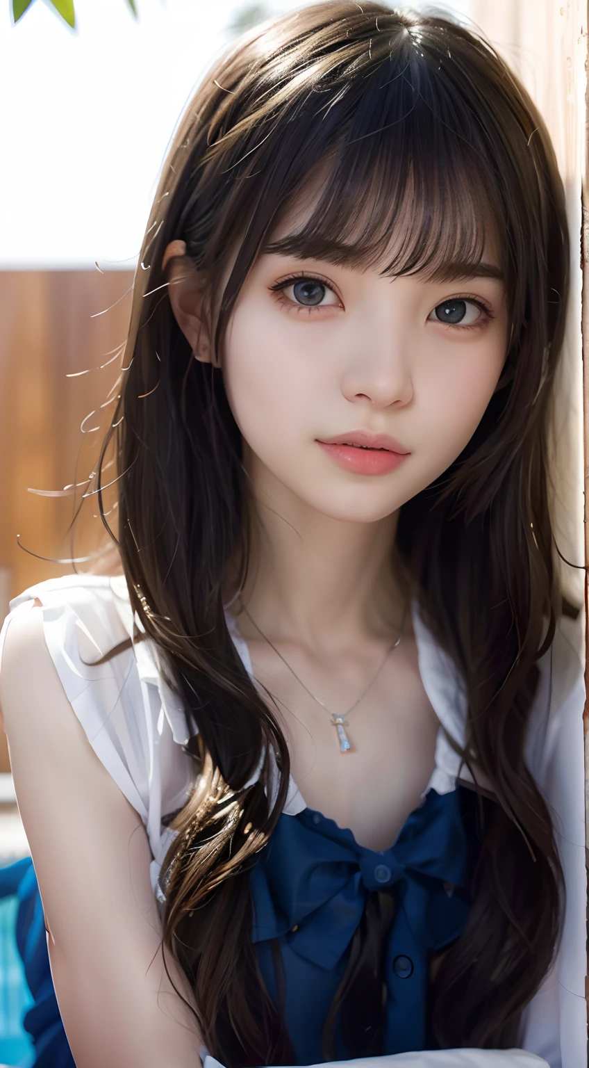 (1 nogizaka girl,15years old face,raw photo,photo realistic:1.5),(best quality, high quality,HDR, highest quality,ultra high resolution,high resolution,high res,ultra high difinition,huge file size,8K,2K wallpaper,8K wallpaper,high quality texture,amazing,an extremely delicate:1.4),one girl, Japanese famous idol,cute face,small face,absurd,ridiculous,incredibly ridiculous,blurry background,(goddess costume,short hair,cleavage,erect nipples,no makeup:1.2),medium skin,beautiful skin,detailed skin,black hair,silky hair,black eyes,Japanese nose,5-fingers,(Light Particles, Lens Flare, Luminous Particles: 0.7),looking at viewer,bright lighting,professional lighting,girl