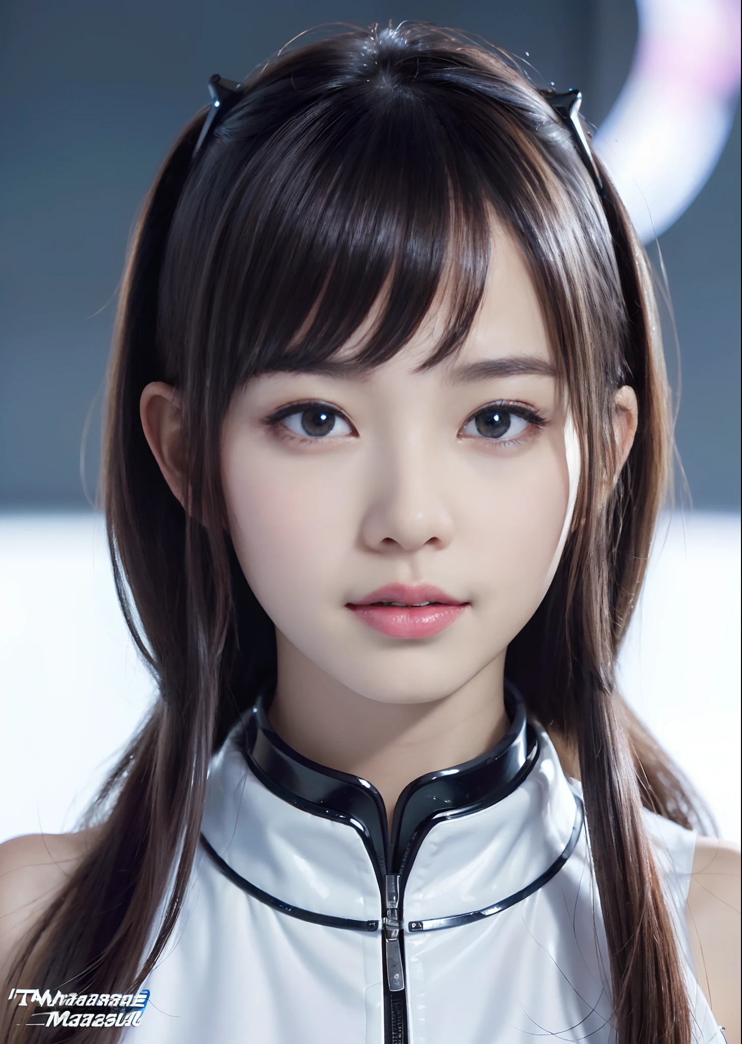 NSFW,((top-quality、8K、tmasterpiece:1.3))Wearing a silver and white cheongsam，Girl with delicate face，The highest image quality，ultraclear，The facial features are delicate and clear，exquisitedetails，cyber punk perssonage、Cyber City、the number、Century、