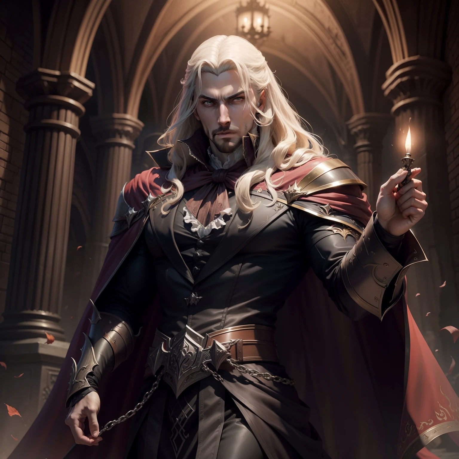 Castlevania Lords of the shadows lord Dracula hyper realistic super detailed Dynamic poses