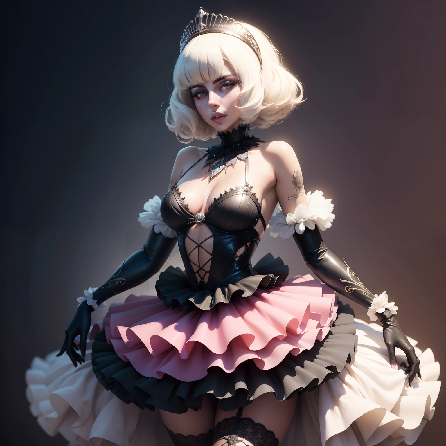 Lady Gaga in a tutu, concept art, 4k