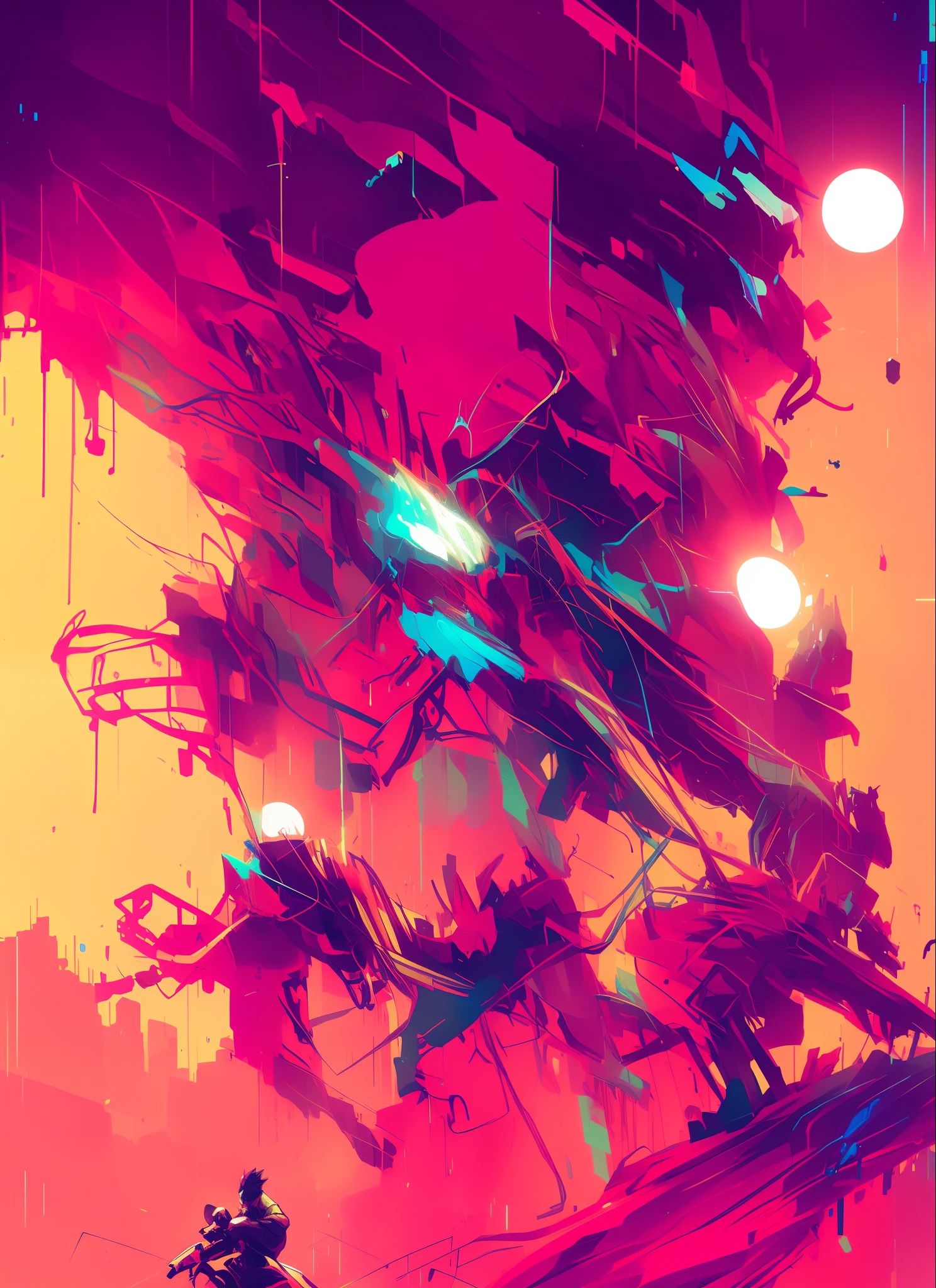 16k varied graffiti art, manga, dynamic, moonlight, highly detailed, digital painting, artstation, concept art, smooth, sharp focus, illustration, paint splash, art by Carne Griffiths and Wadim Kashin