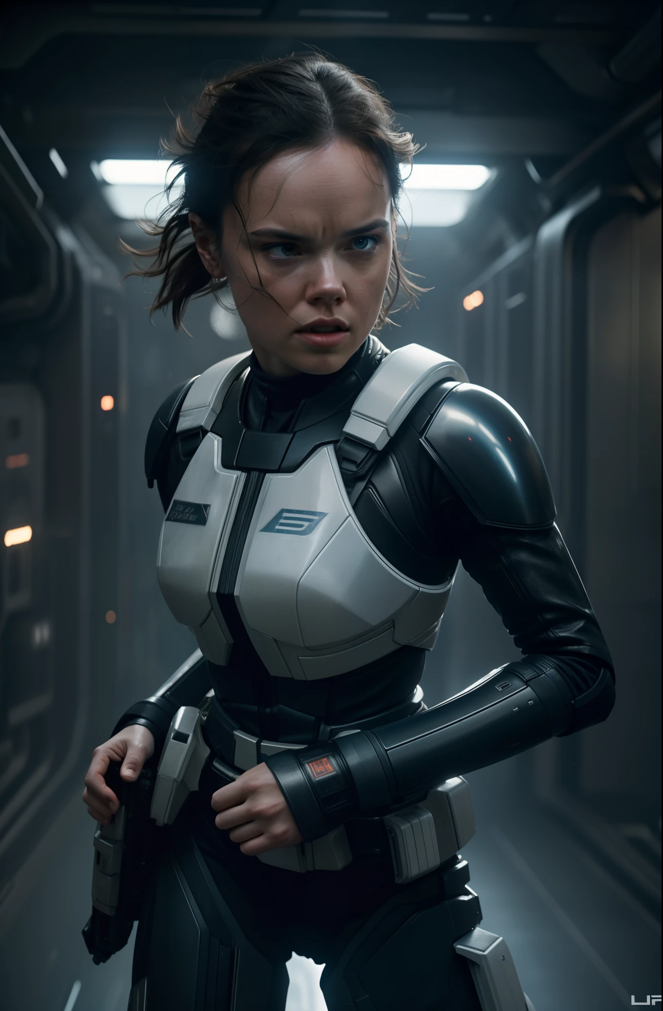 basado_en_la_pelicula_prometheus__mujer_perteneciente_a_la_tripulacion_de_la_spacecraft_prometheus__cintura_delgada_y_caderas_gruesas___abdominales y piermas musculosas.
atacada por xenoformo.