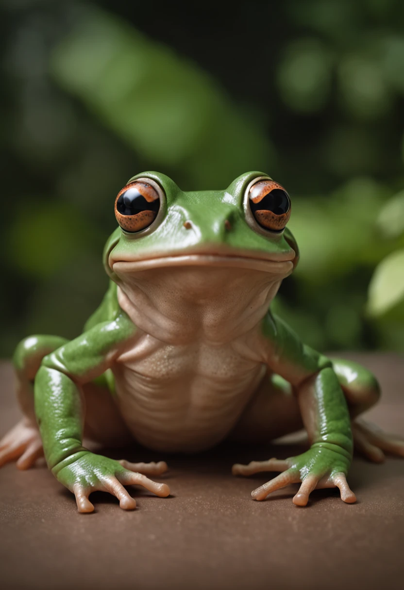 A creature that is a mix between a human and a frog