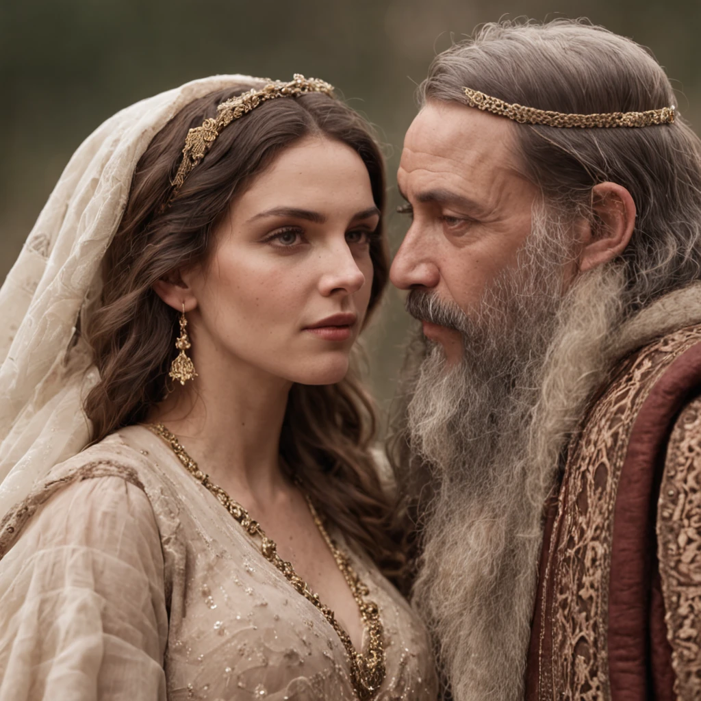 KING SOLOMON WITH HIS WIFE