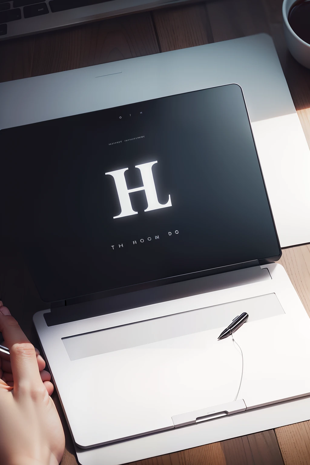 Logo design，With H and M，Simple atmosphere