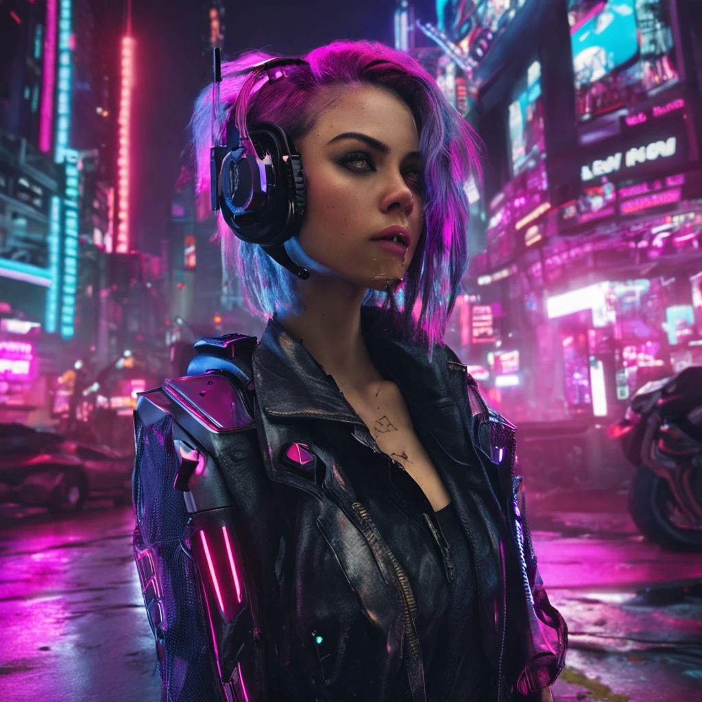 cyberpunk beautiful girl
