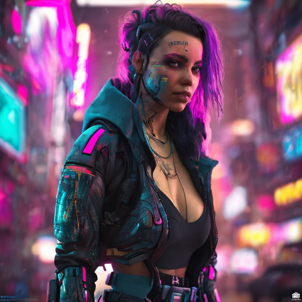 cyberpunk beautiful girl