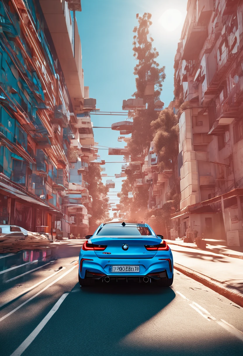 bmw stock m8 jahre f80 ,color macao blue, on the road, cliff, sunny, ocean, ultra realistic, image,Shadows, Rough, Ray Tracing Reflections, Lumen Reflections, Screen Space Reflections, GB Displacement, Scan Lines, Ray Traced, Ray Tracing Ambient Occlusion, Anti-Aliasing, FKAA, TXAA, RTX, SSAO, Shaders, OpenGL-Shaders, GLSL-Shaders, Post Processing, Post-Production, Cel Shading, Tone Mapping, CGI, VFX, SFX, insanely detailed and intricate, hypermaximalist, elegant, hyper realistic, super detailed, dynamic pose, photograph, cinematic, reflections, hyper-detailed --v 4