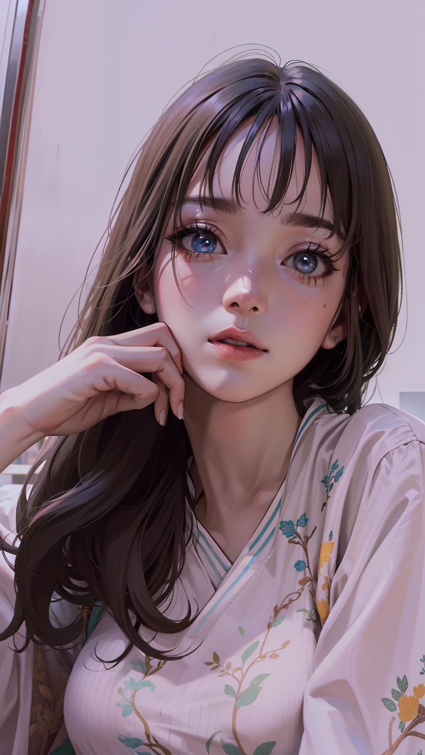 (masutepiece, Digital Art, Digital Illustration, 4K, 8K, Ultra-detailed, beautiful image, Sharp Image, Photorealistic, Raw photo, Perfect face, Perfect lines, Perfect eyes, Soft lighting) 1 woman, (lightbrown hair,Chignon Hair,Innocent look,drooping eyebrows,drooing eyes,with round face,Round jaws、Innocence,cute little,big eye,natural make up,kindly smile,E-cup,23 y-o woman:1.3),Two handsome men in suits, (ember,Men in suits,well-muscled,Firm shoulder width,Adult male,Boyish hairstyle,Man in his 30s with a cool expression,28-year-old man with bright smile:1.2),Bedroom、on the bed、Flower Cottage,colorful flower,Lace Nightgown,(Nervous,be shy,sleepy,embarrassed from:1.1),the kiss、kiss、a couple、couple kissing、Romance、Romance、ssex、have sex、Wet pubic area、insert 、Rape、Overflowing、A slight smil、wretched、独奏,Full body painting,(One Girl And One Man,Having sex:1.5),(ember,Adult male,Rubbing the girl's boobs:1.2),Cheek dyeing、gasping face、embarrassed、boredom、begging、Unhappy、Greedy expression,Wet pubic area、 xen、Open your crotch wide、Cheek dyeing、gasping face、embarrassed、boredom、begging、Unhappy、Greedy expression,Wet pubic area、 xen、Open your crotch wide、Cowgirl、Fluttering chest、Wet shirt、Lace underwear、Take off your underwear、Sheer nipples、Roll up the hem of your nightgown、Show panties、Plug-ins、 penetrated by genitals、Take off your underwear and show your chest、Licking ears、She spread her legs wide、I play with my wet genitals with my fingers.........、Glowing face、Drenched in sweat、