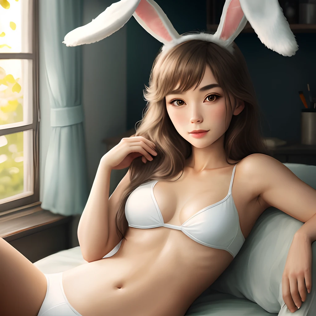 Real Human，bunnygirl，No clothes