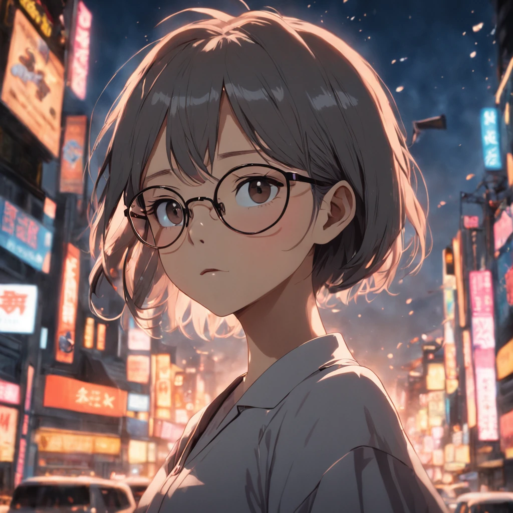 there is a woman wearing glasses and a tan shirt, with glasses, with square glasses, wearing thin large round glasses, with glasses on, dang my linh, wearing square glasses, low quality photograph, f / 1. 9 6. 8 1 mm iso 4 0, spectacled, wearing small round glasses, with short hair, taken with sony alpha 9