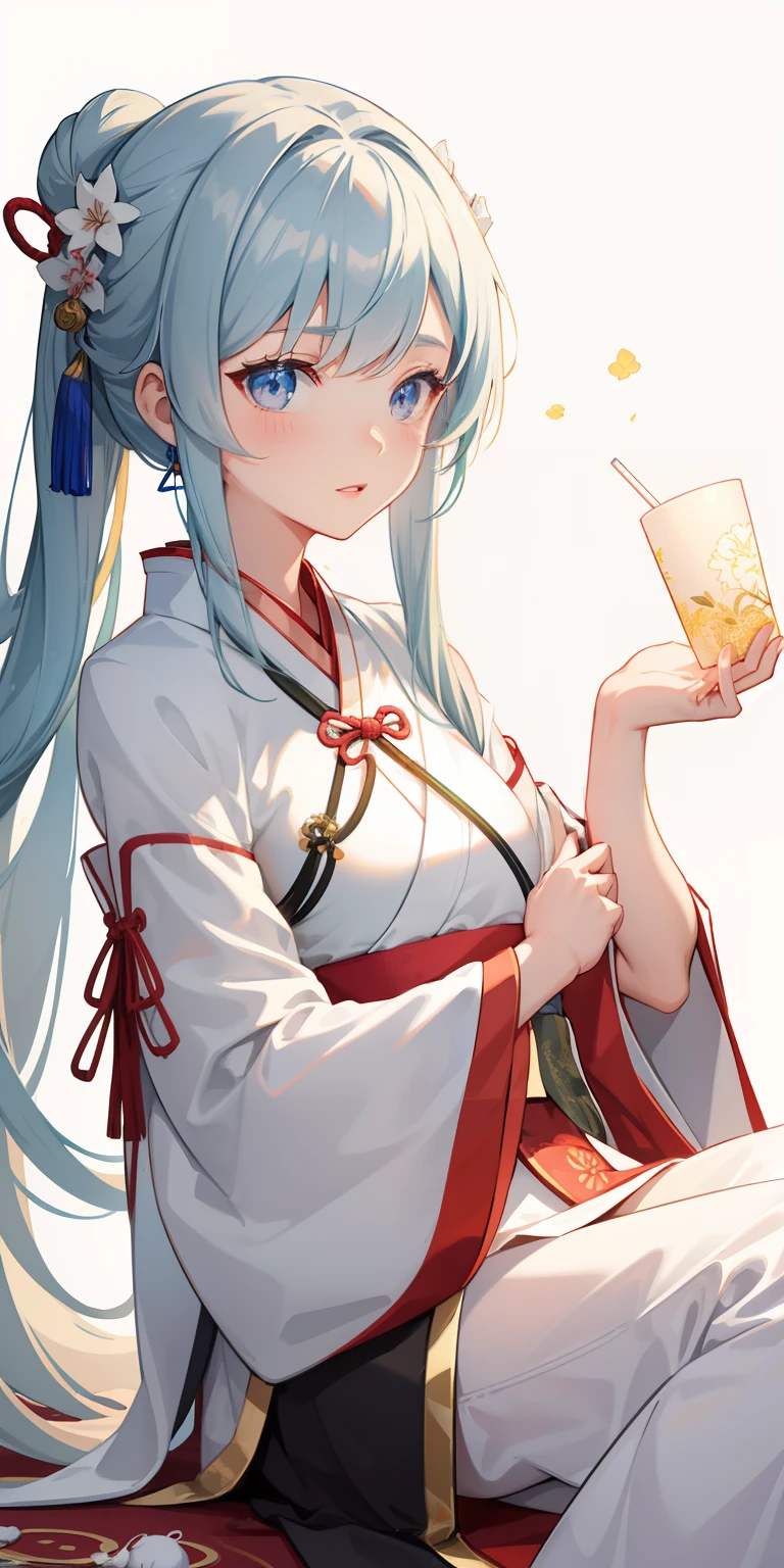1girl, (hanfu), glowing, sidelighting, wallpaper,
